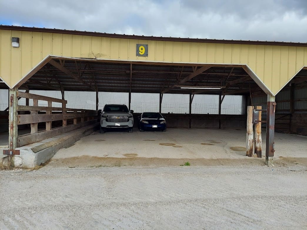 side view of enclosed trailer with logo on side promoting trailer rental service